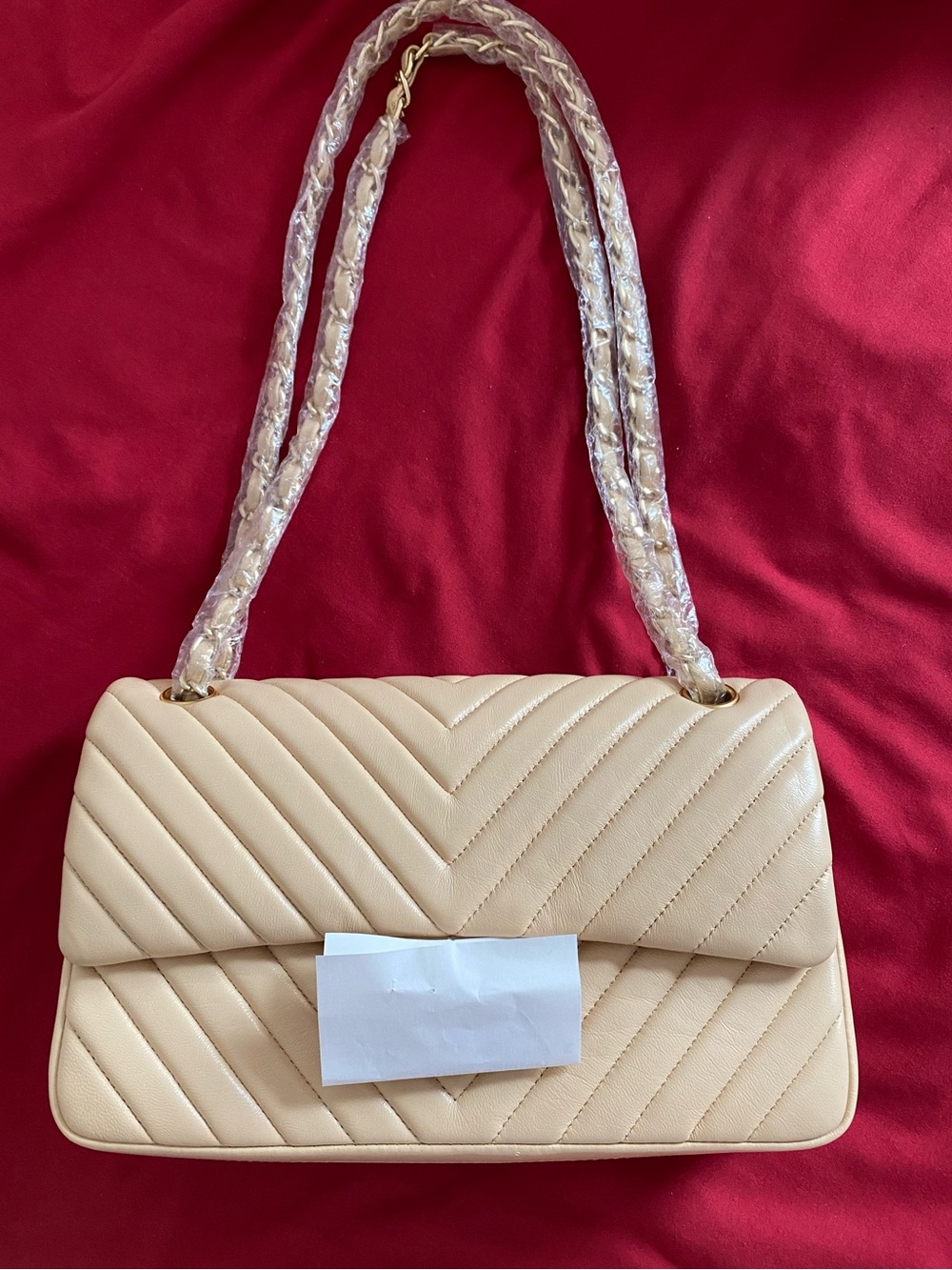 New womens hand bag in cream color